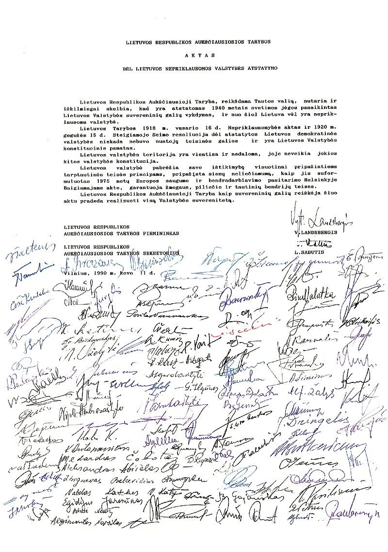 Act of the Re-Establishment of the State of Lithuania